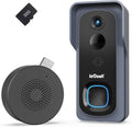 Wireless Video Doorbell Camera with Indoor Chime, 1080P HD, Rechargeable Battery, Pack of 2 J796938
