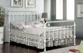 Vintage White Metal California King Spindle Bed F76230