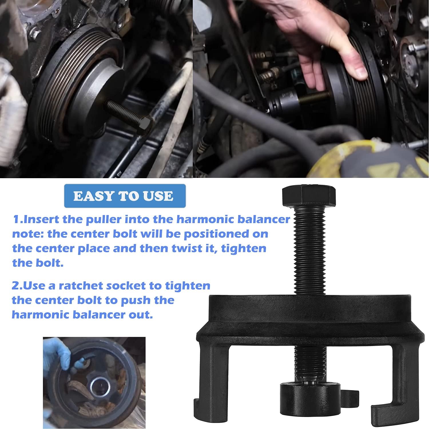 Harmonic Balancer Puller Pack of 2 V1389
