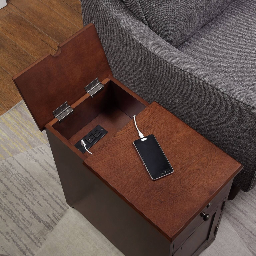 1-drawer 1-door Side Table with USB Charger Y754