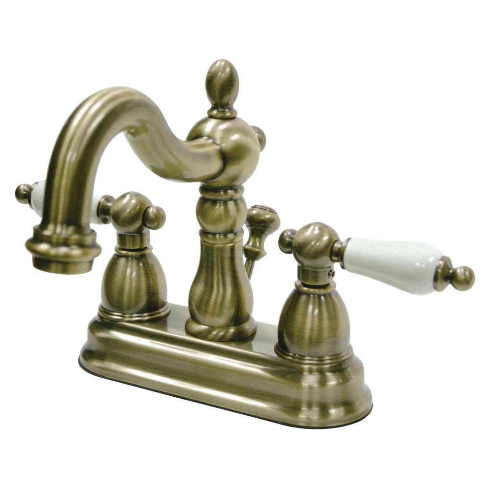 Polished Brass Centerset Lavatory Faucet with Retail Pop-Up N772799