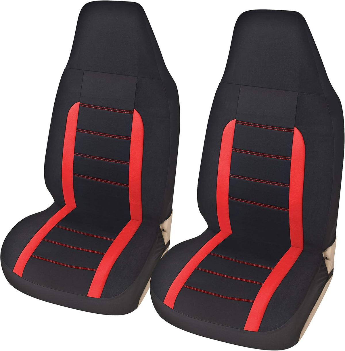 Red Universal Fit Car Front Seat Covers P845