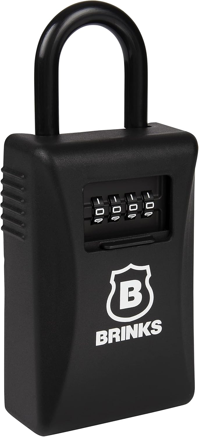 Combination Lock Box with Hardened Steel Shackle Pack of 2 V982