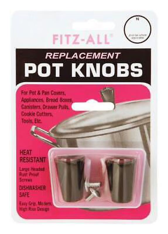 Black Plastic Replacement Pot Knob N61944