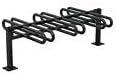 Galvanized 6 Bike Rack G294