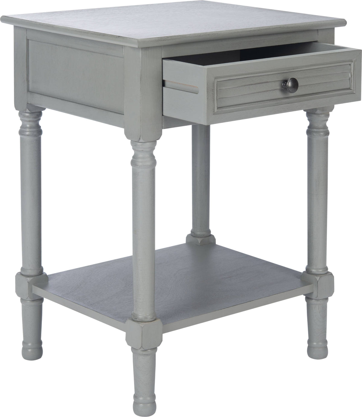 Distressed Grey 1 Drawer Accent Table N7714