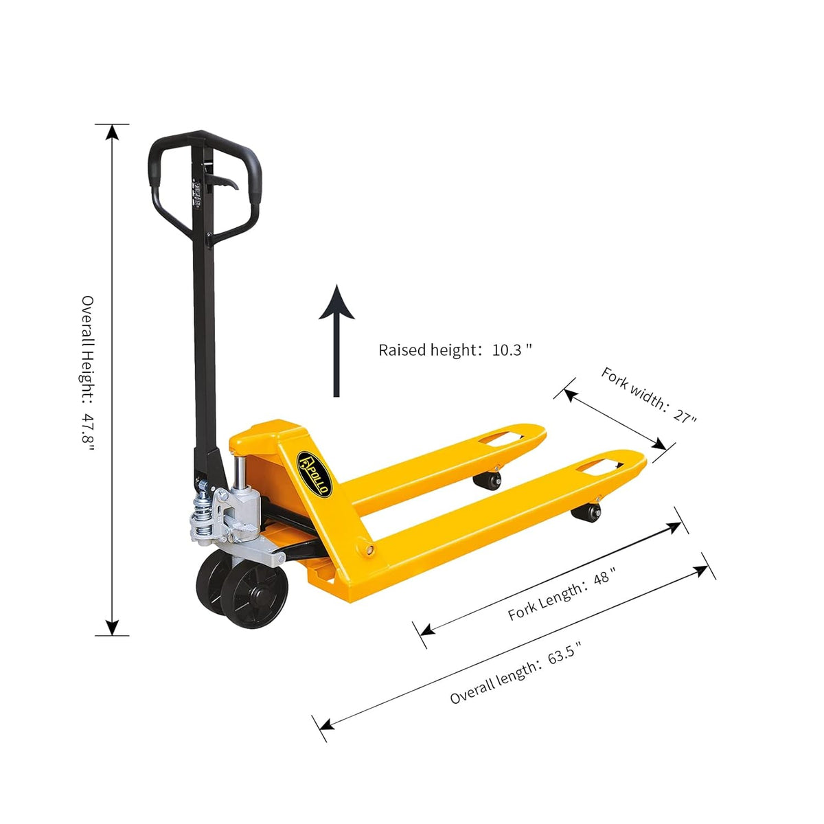 Hand Pallet Jack Truck 5500lbs Capacity U49574