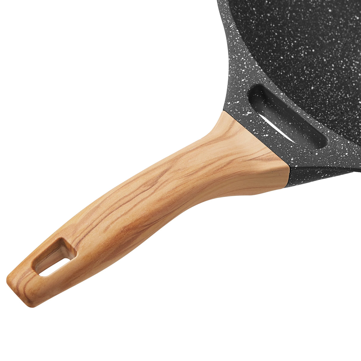 Charcoal Speckle 14-Inch Cast Aluminum Wok T868