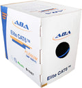 CAT6 Plenum (CMP) Ethernet Cable 1000ft, UTP 23AWG Solid Bare Copper, Blue S231371