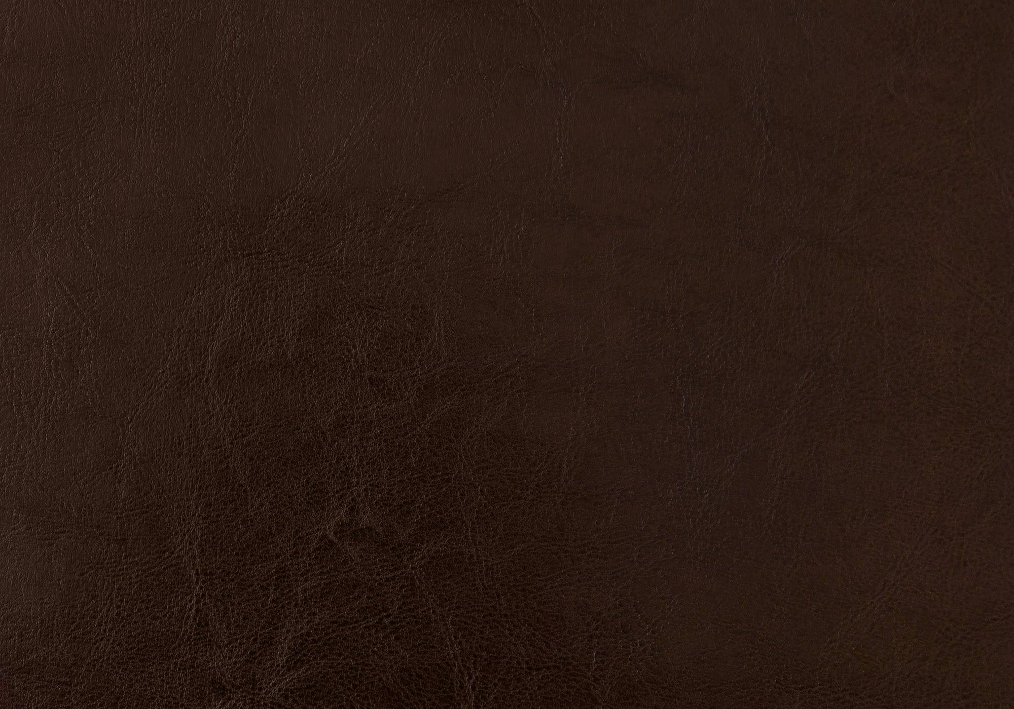 Brown Foam Solid Wood Leather Look Queen Size Bed E6165