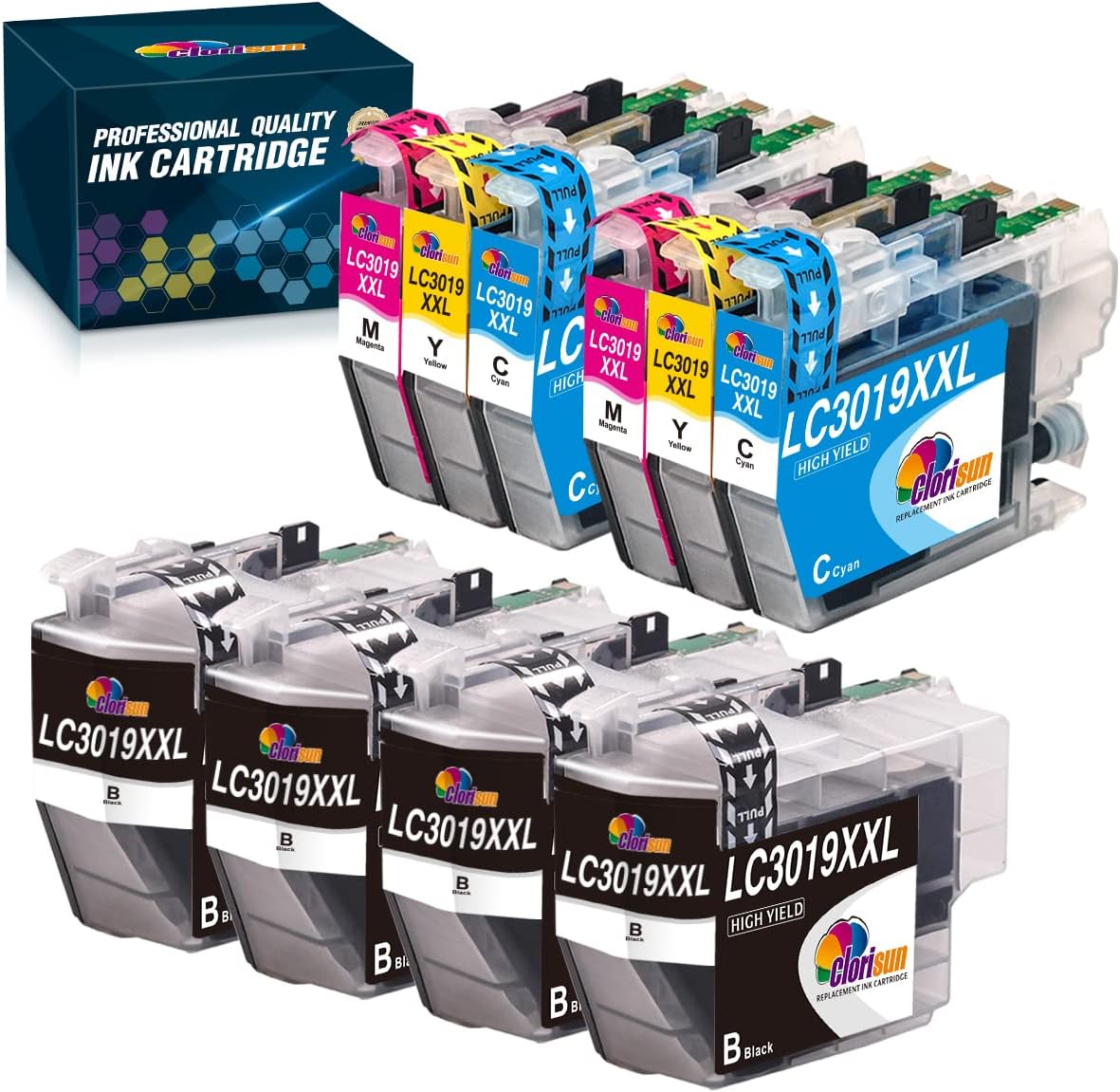 Compatible Ink Cartridge 10-Pack Black Cyan Magenta Yellow Y9017