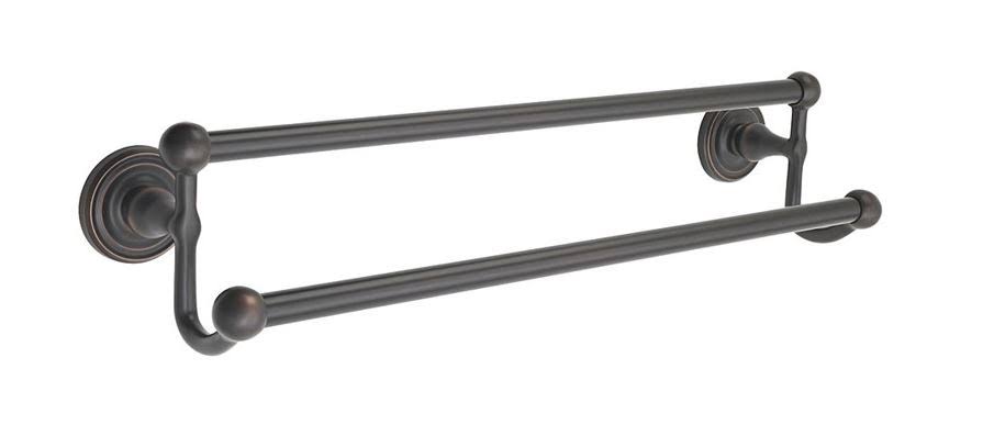 French Antique Brass Double Towel Bar S741373