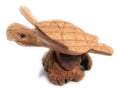 Carved Sea Turtle with Driftwood Base W4896