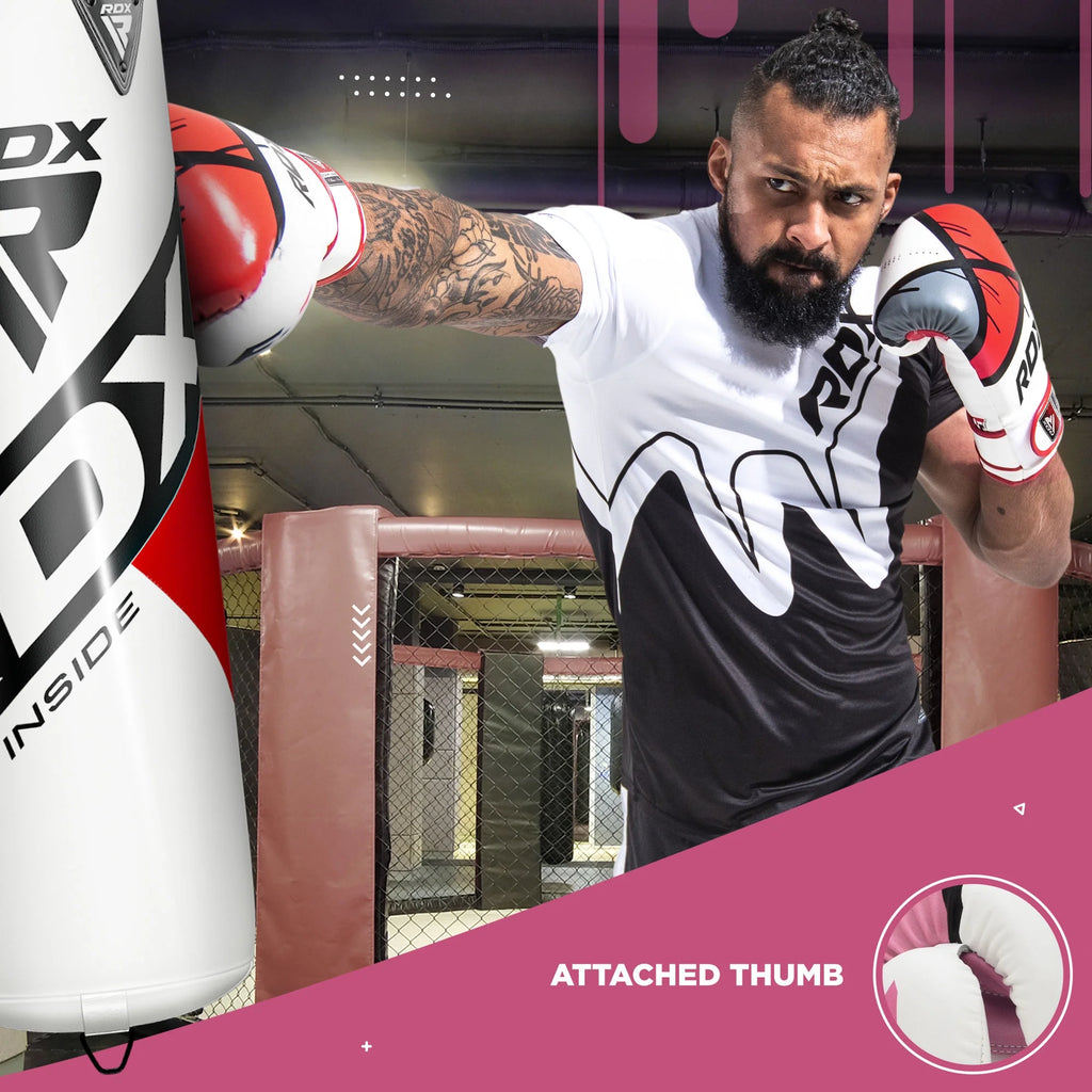 Pink 10oz Leather Boxing Gloves I273