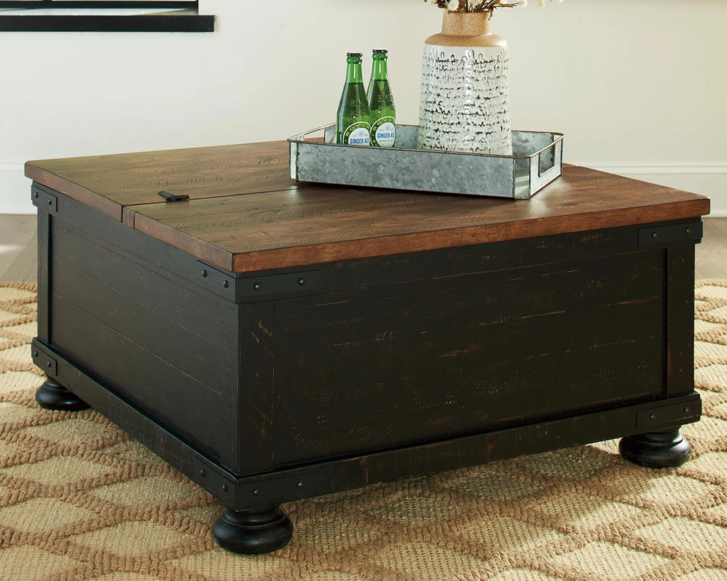 Black/Brown Lift Top Coffee Table S4761
