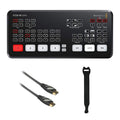 ATEM Mini Pro HDMI Live Stream Switcher with 6' High-Speed HDMI Cable & 10-Pack Straps Bundle P669610