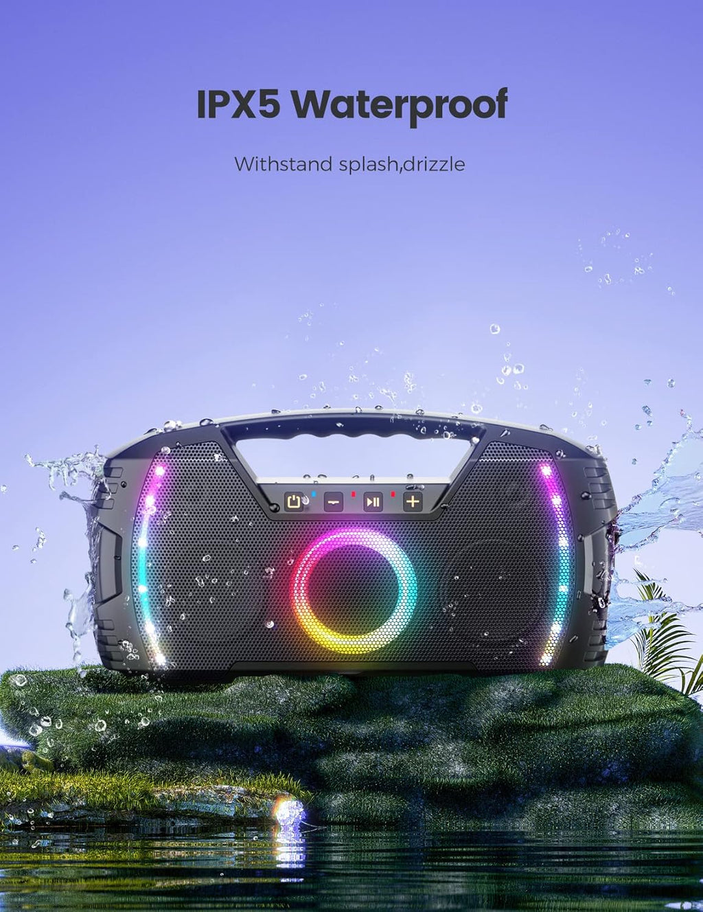 Portable Bluetooth Speaker with IPX5 Waterproof Y37449