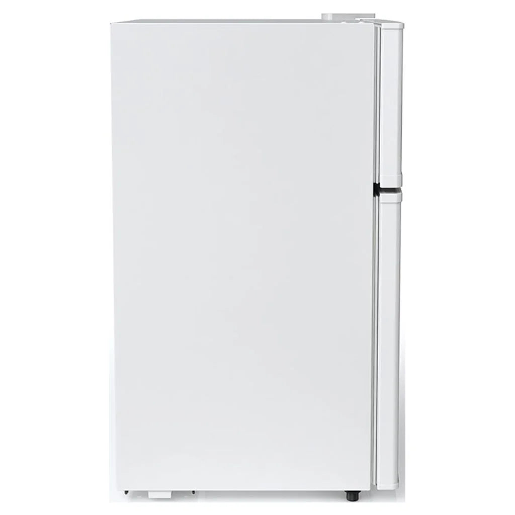 White Two Door Compact Refrigerator F7614