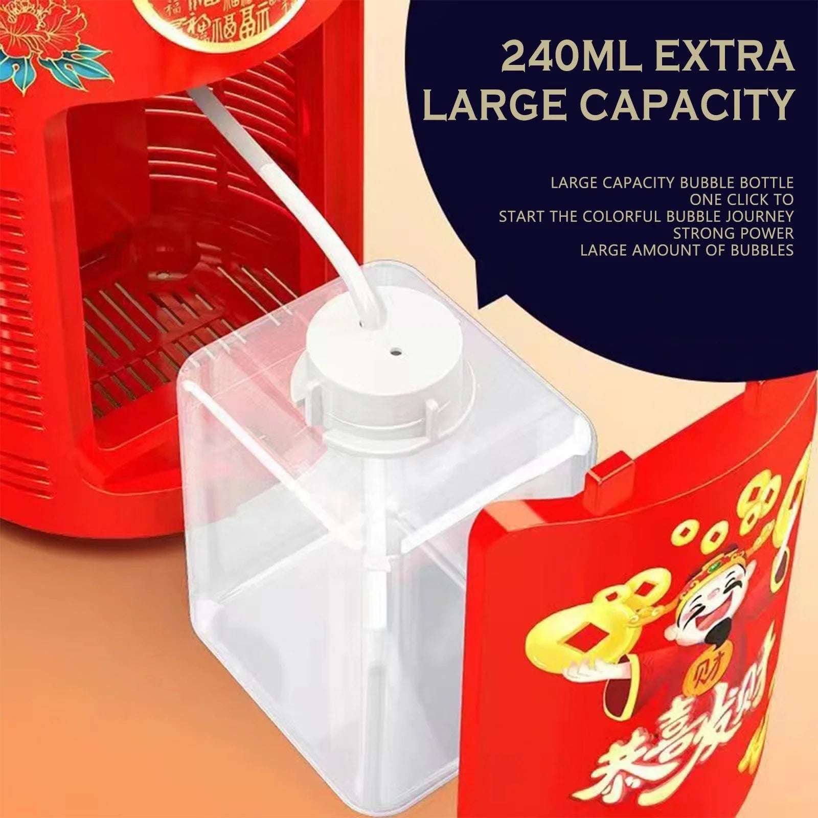 Automatic Electric Bubble Machine Bubble Toys 60ml K431086
