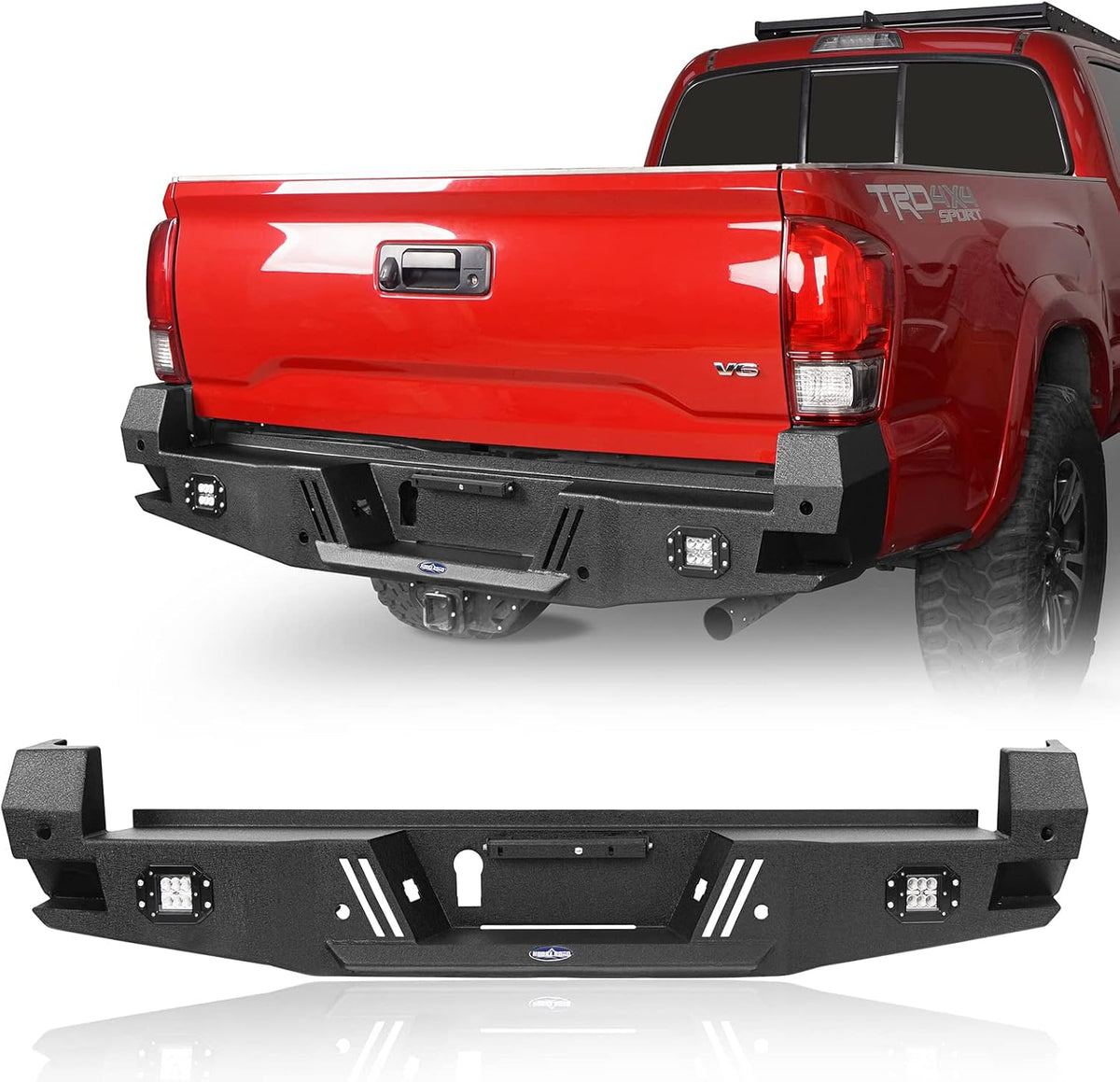 Tacoma Rear Step Bumper with 2 ×18W LED Floodlights O73863