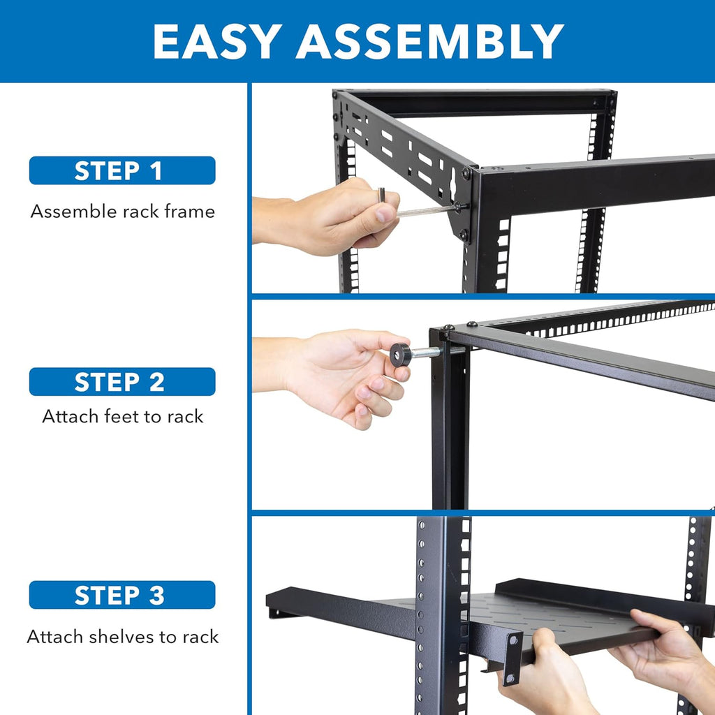 20U 17" Server Rack with 2 Shelves Included J91579