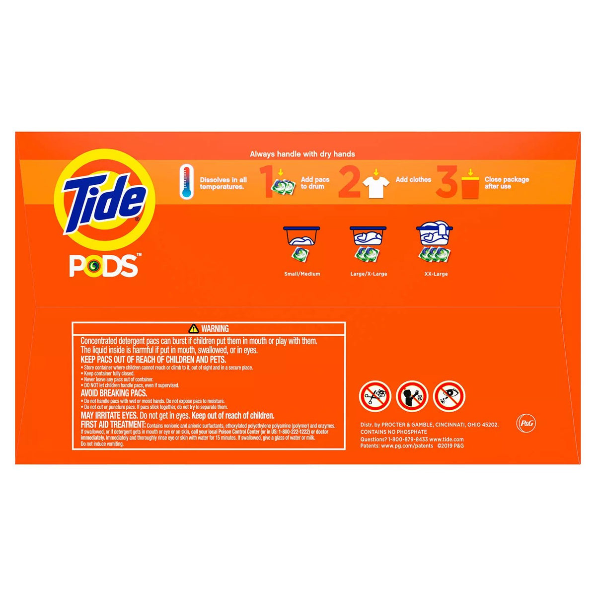 168 Count Laundry Detergent Pacs J962