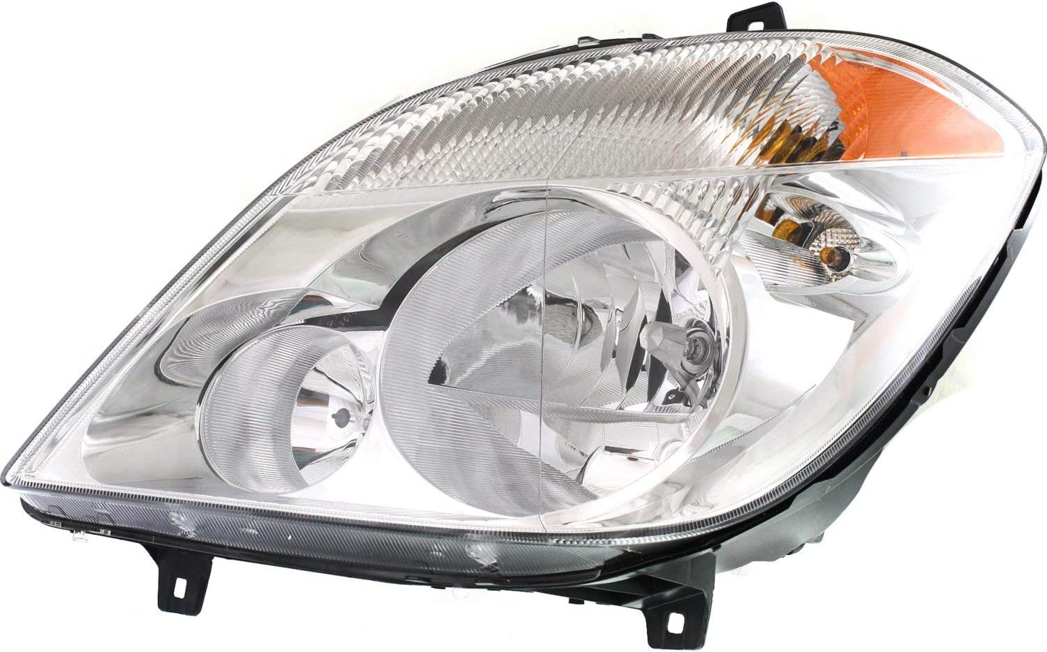 Headlight Set of 2 Halogen Clear Lens Chrome K414