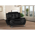 Tufted Club Chair Black D73490