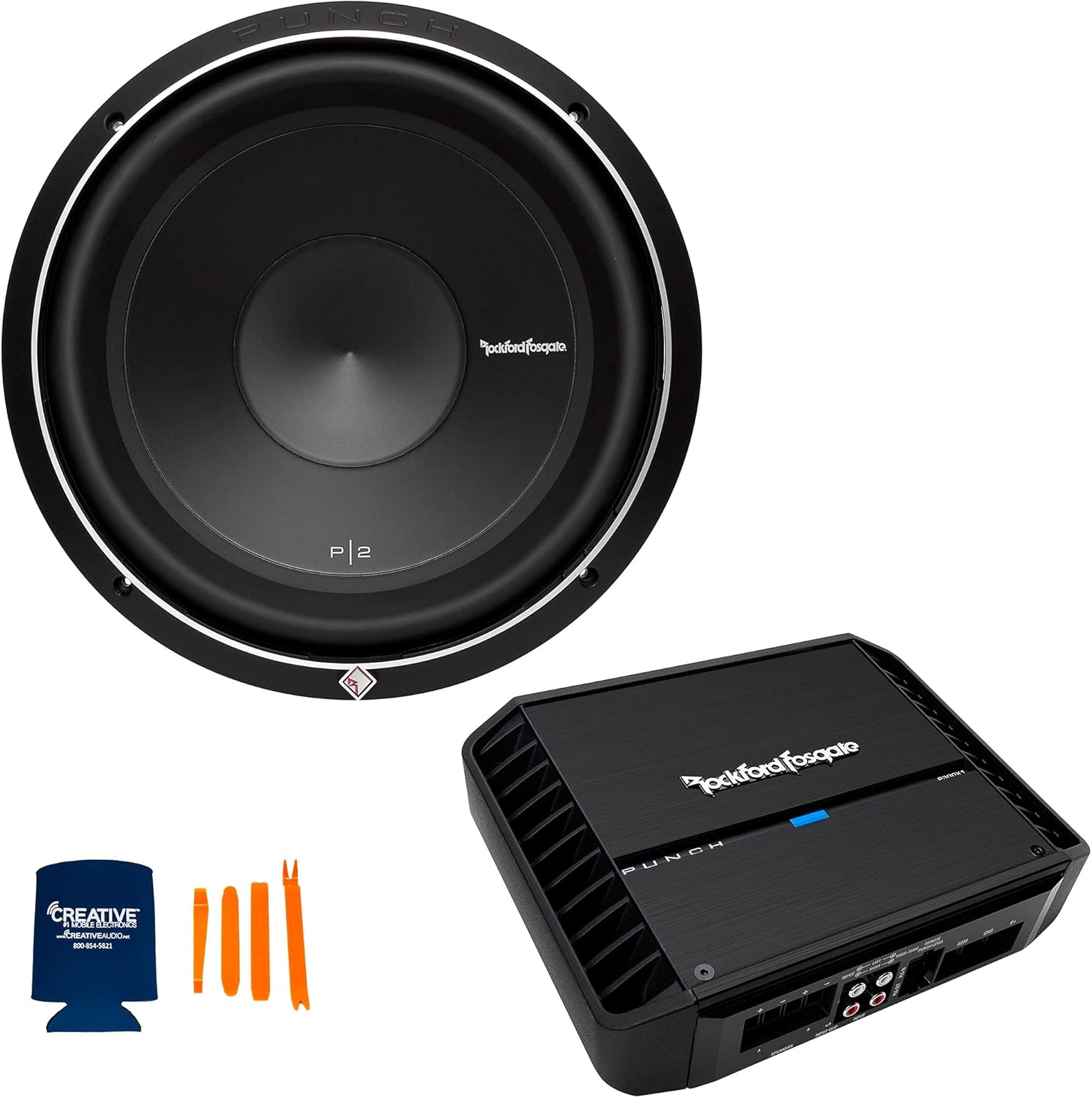 12" Subwoofer and Mono Amplifier V1371