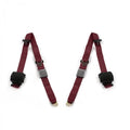 Burgundy Retractable Bucket Seat Belt Kit, 2 Belts F173