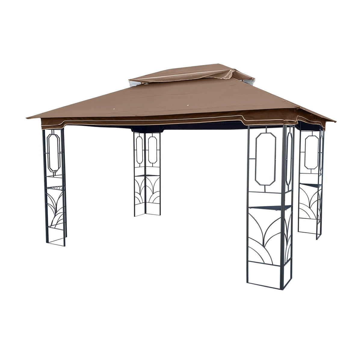 Coffee Top Outdoor Patio Gazebo Canopy Tent With Mosquito Net X2320