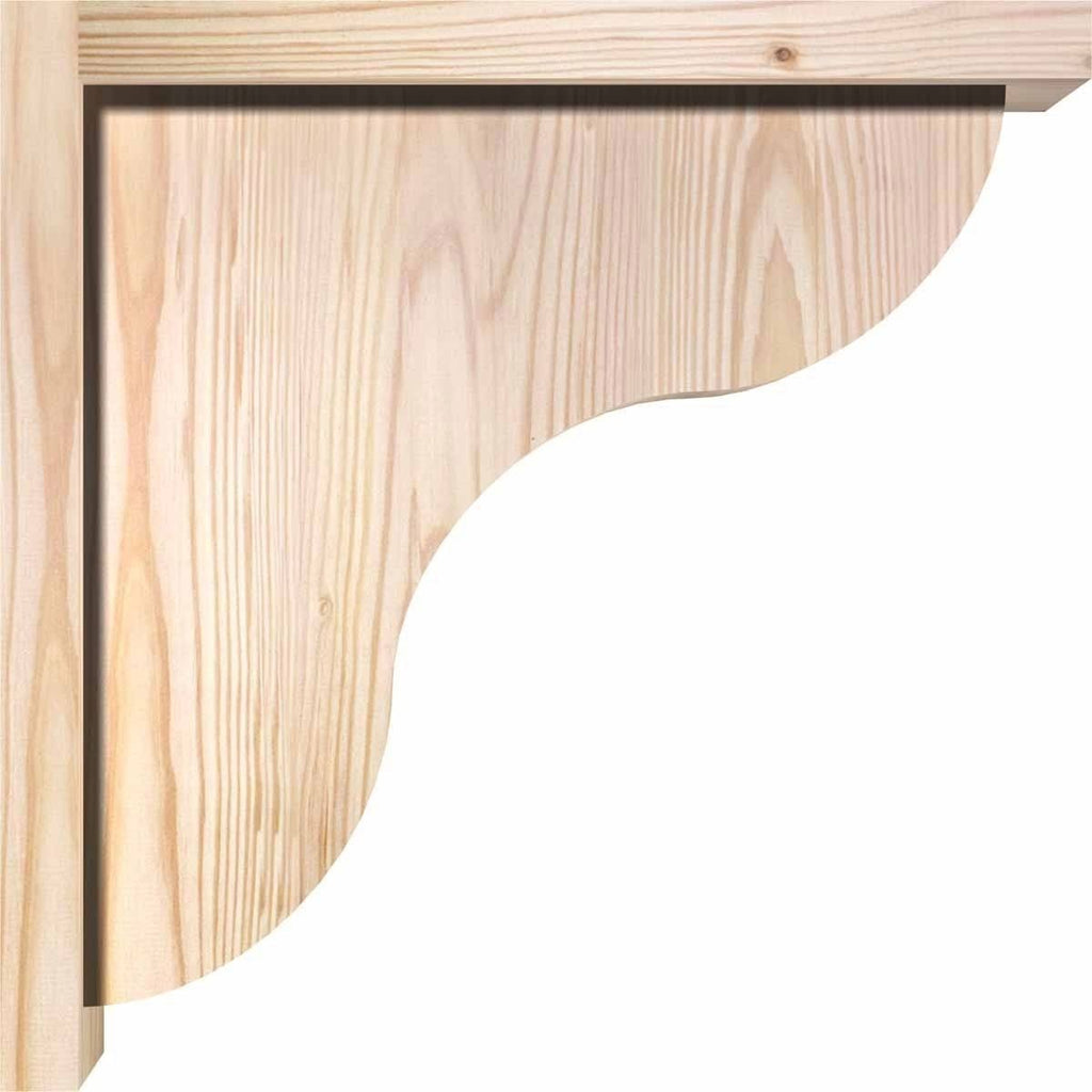 Carmel Smooth Corbel with Backplate, Douglas Fir C207