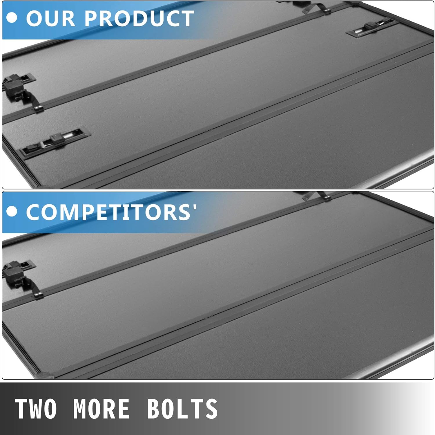 Tri-Fold Hard Truck Bed Tonneau Cover 5.7FT U412753