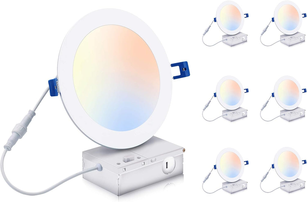 6 Pack 10W Smart Wifi LED Recessed Lights N911