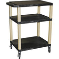 Black 3 Shelf Utility Cart O506