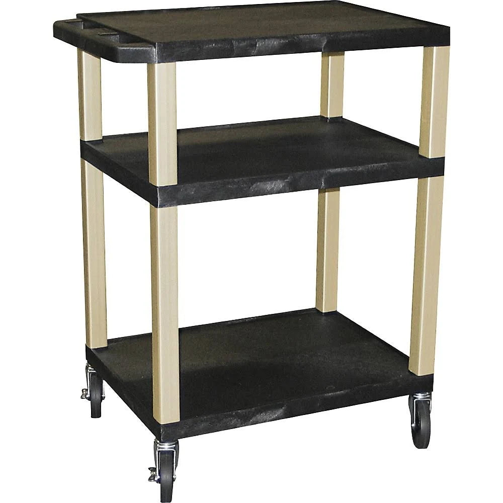Black 3 Shelf Utility Cart O506