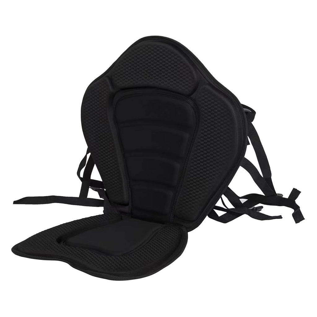 Black Kayak Seat Cushion with Detachable Backrest and Bag Y394
