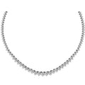 14K White Gold Diamond Tennis Necklace X9549