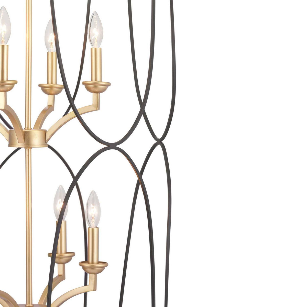 Eight Light Foyer Black R391350