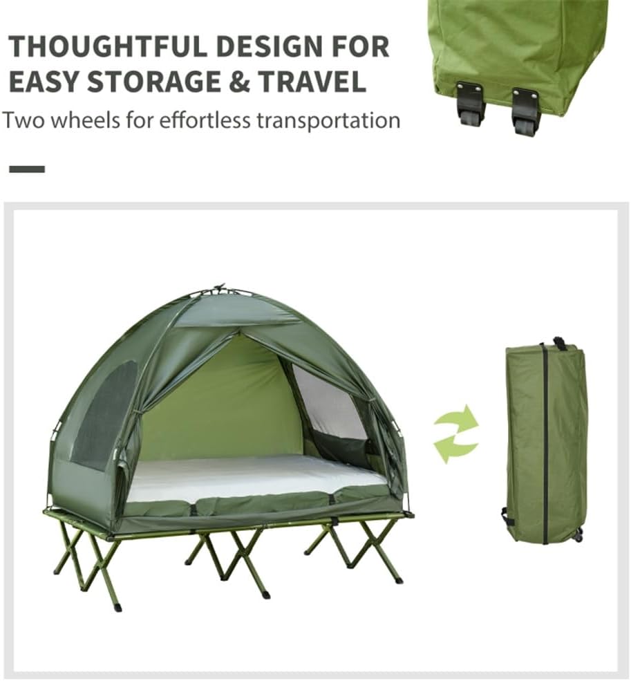 Elevated Waterproof Portable Outdoor Sleeping Cot with Carry Bag U47775