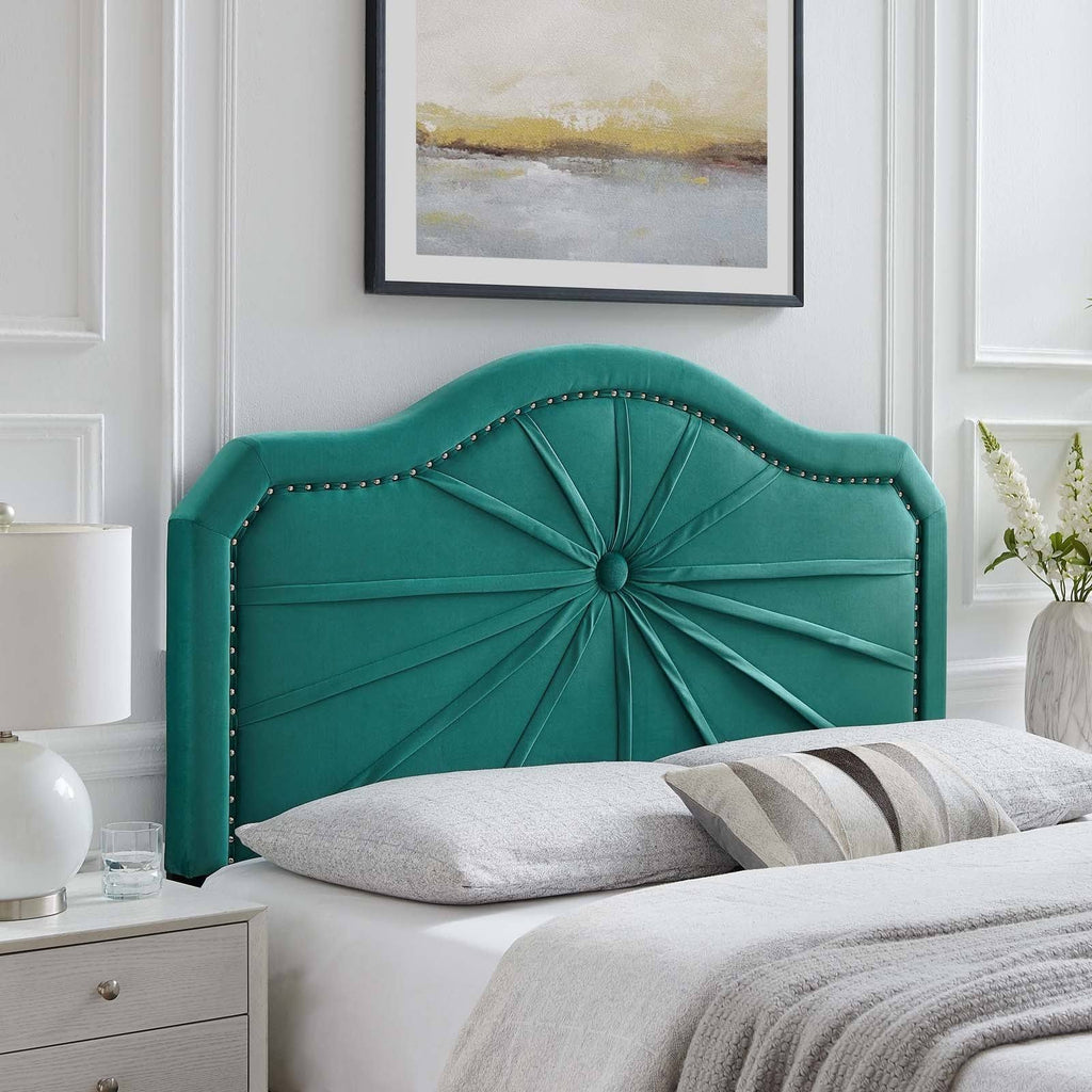 Mint Performance Velvet Headboard H85109