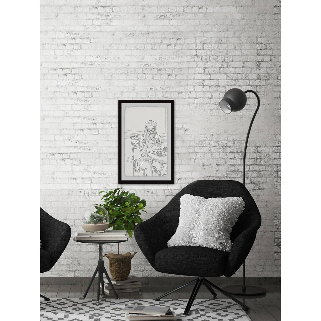 45x22 x 30x22 in Framed Giclee Black C8259