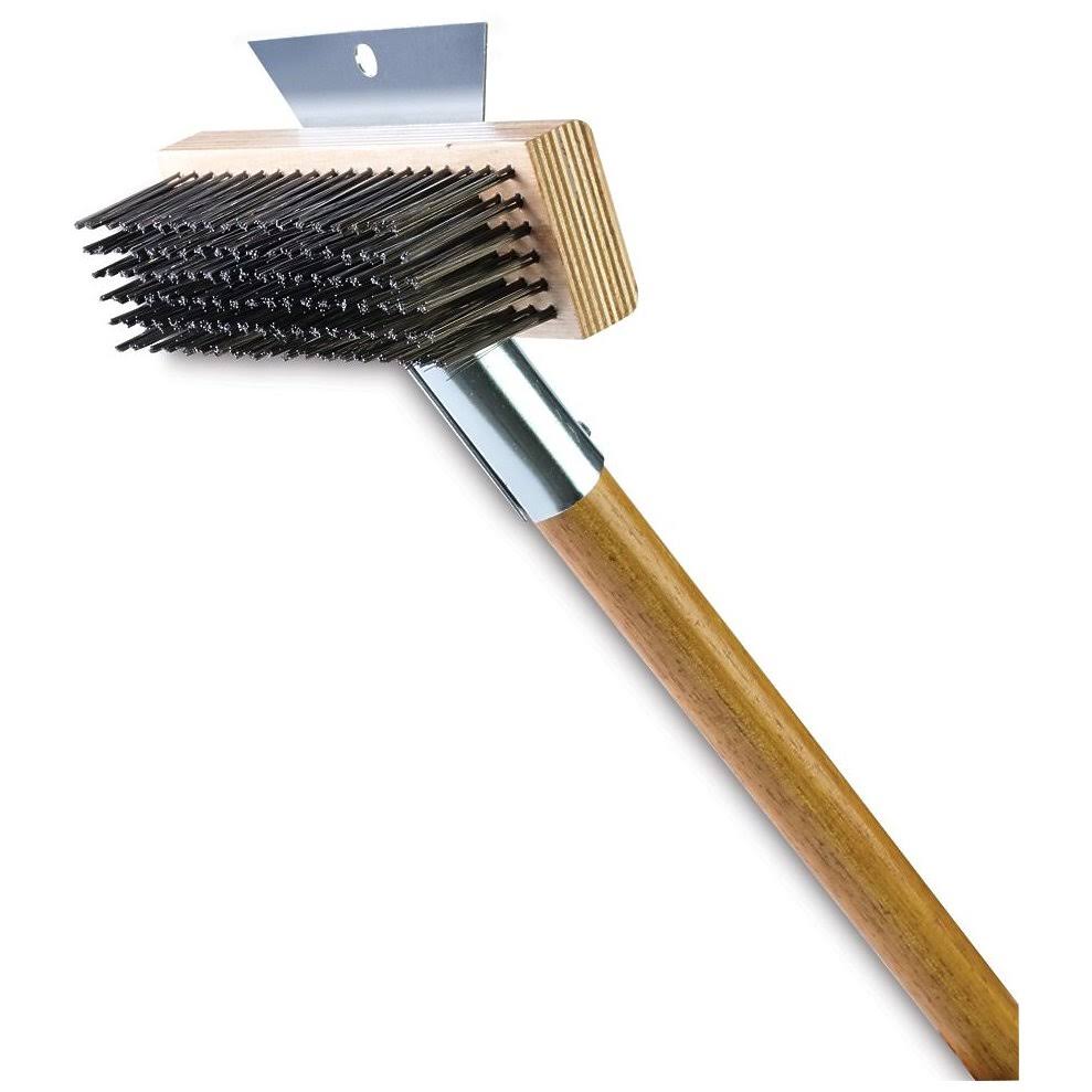 Plywood Carbon Steel Grill Brush (Pack of 8) Q618