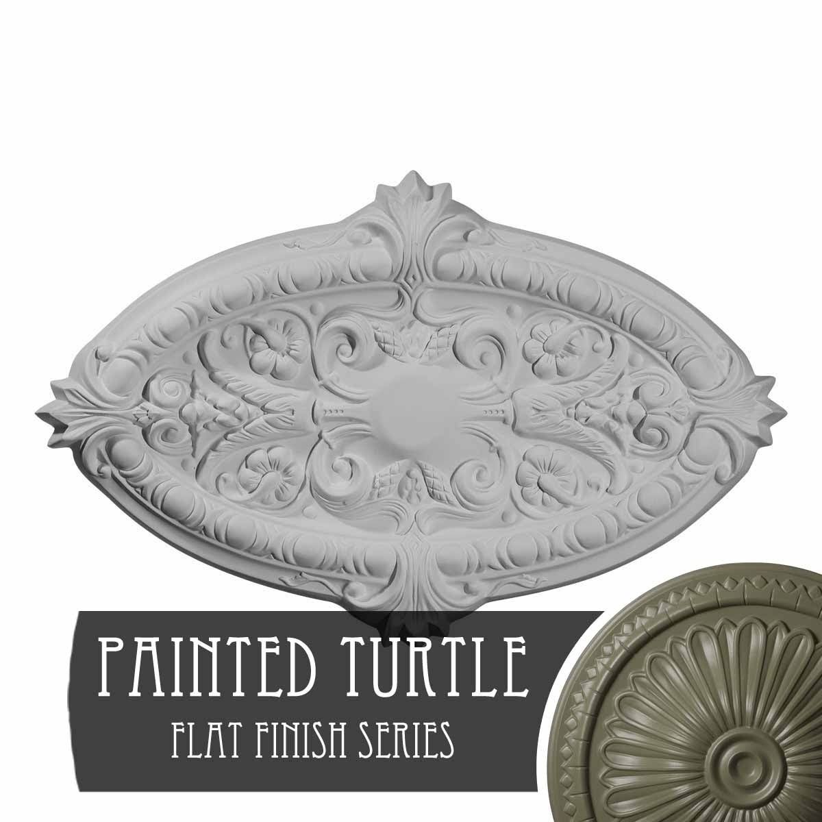 Painted Turtle Ceiling Medallion F9119