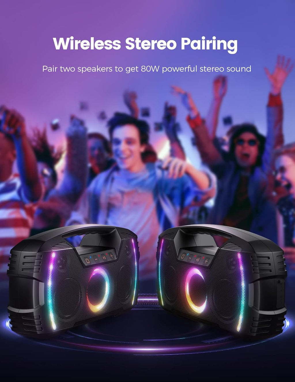 Portable Bluetooth Speaker with IPX5 Waterproof Y37449