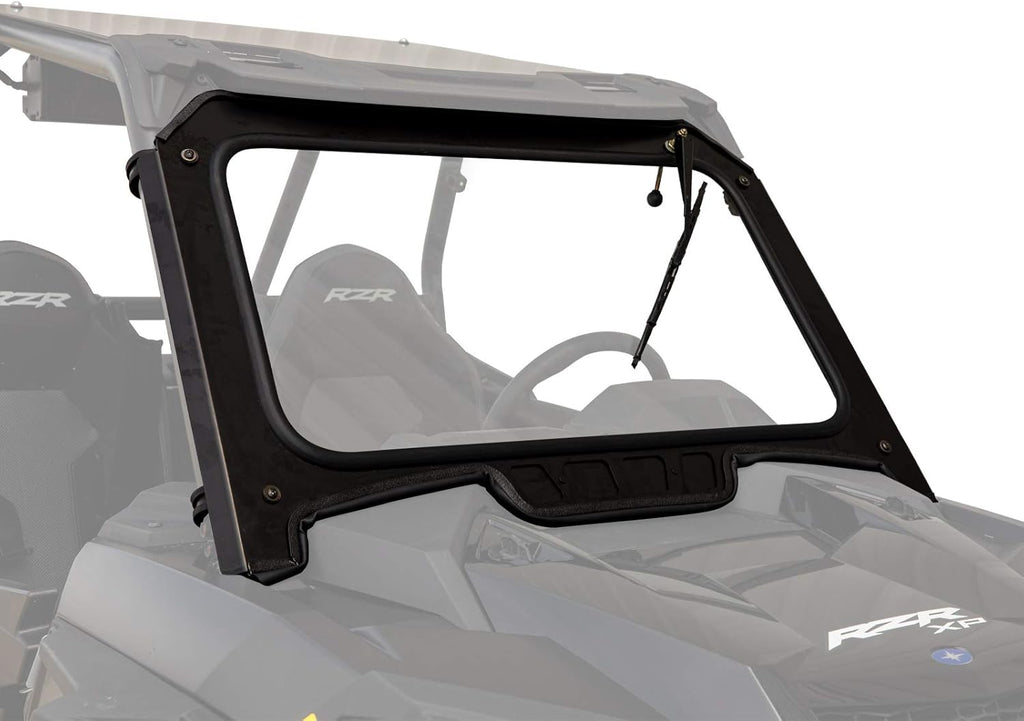 Vented Front Glass Windshield with Aluminum Frame and Manual Wiper Y561