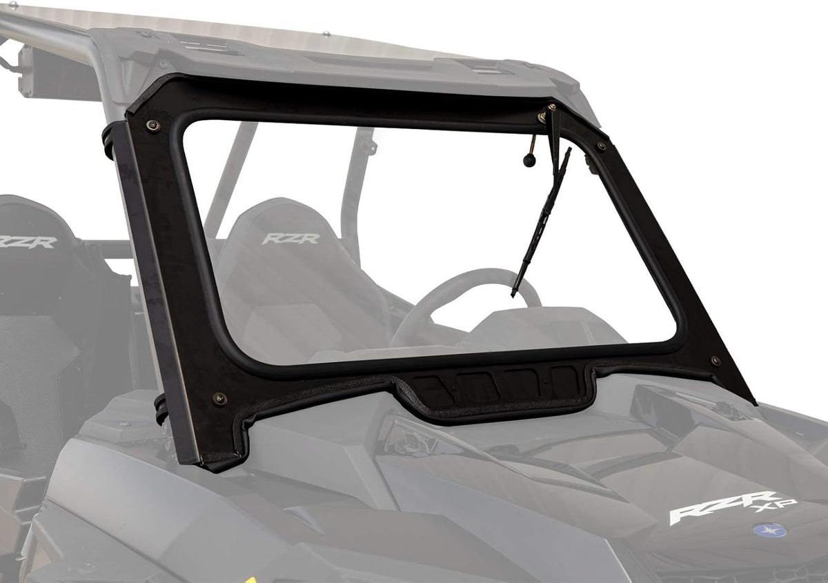 Vented Front Glass Windshield with Aluminum Frame and Manual Wiper Y561