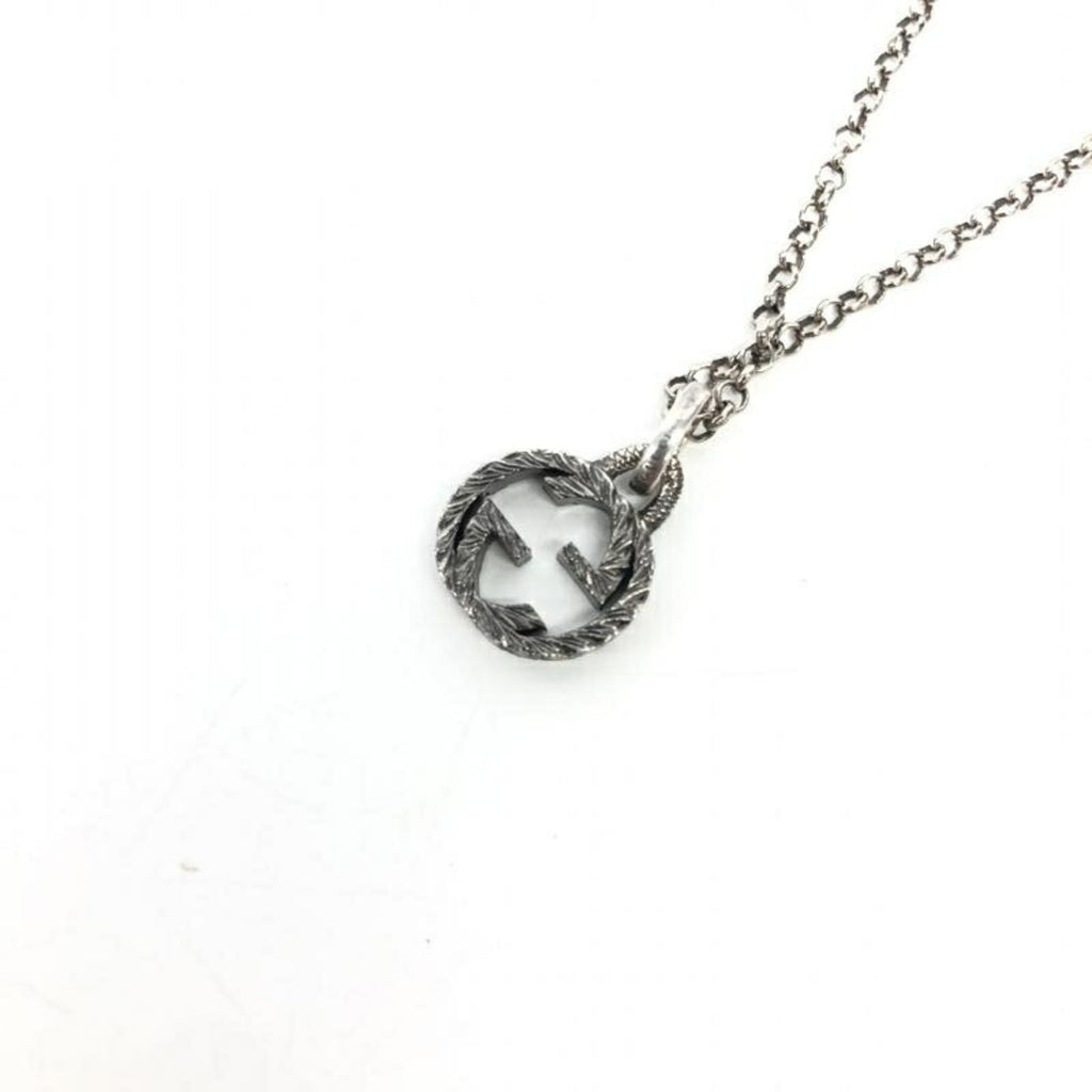 Silver Interlocking G Necklace W384581