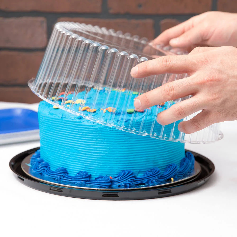 9x22 1-2 Layer Cake Display Container with Clear Dome Lid - 80/Case R692