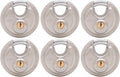 Stainless Steel Disc Padlock, 2-3/4" (70mm), Pack of 2 V6482